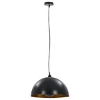 2 Pcs Plafonniers Noir Et Doré Semi - Sphérique E27 - www.minichezmoi.com