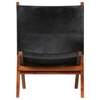Chaise De Relaxation Pliable Cuir Véritable