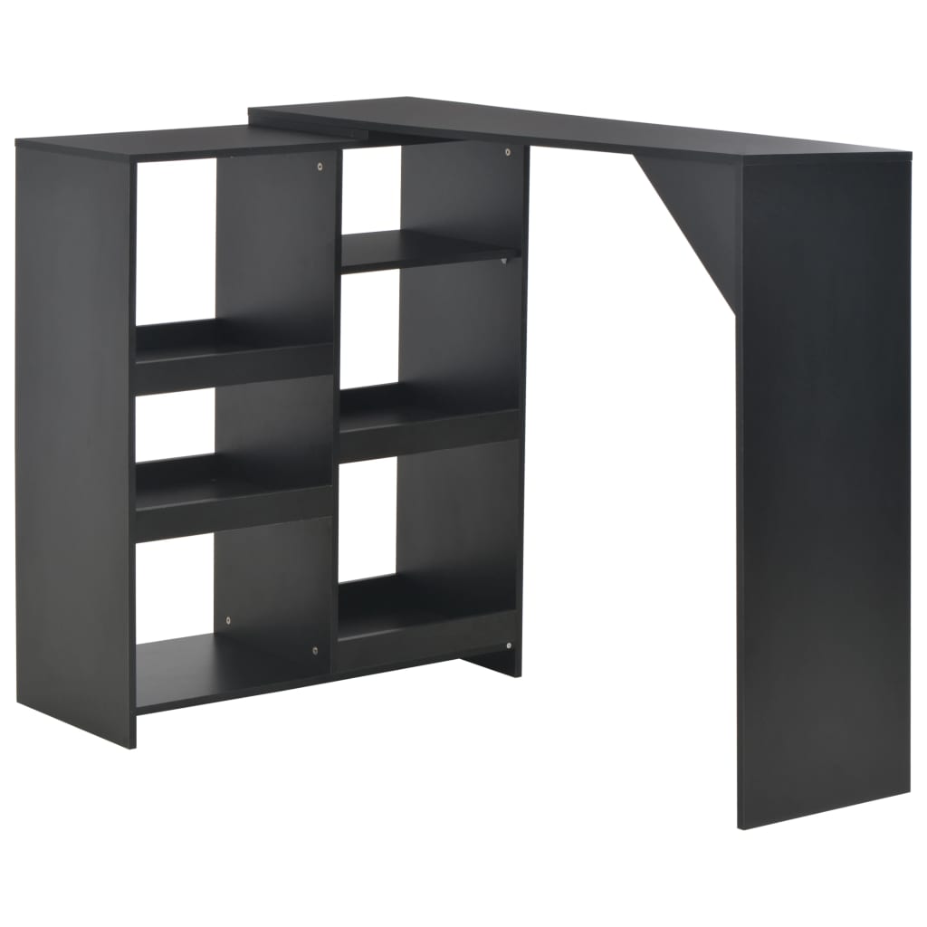 Table De Bar Avec Tablette Amovible Blanc 138X39X110 Cm