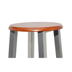 Tabouret De Bar Lot De 2 Métal Avec Siège En Mdf