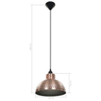 Plafonnier 2 Pcs Semi-Sphérique Couleur Cuivre