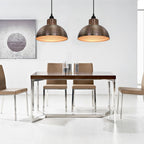 Plafonnier 2 Pcs Semi-Sphérique Couleur Cuivre