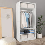 Garde-Robe Bois D'ingénierie Blanc