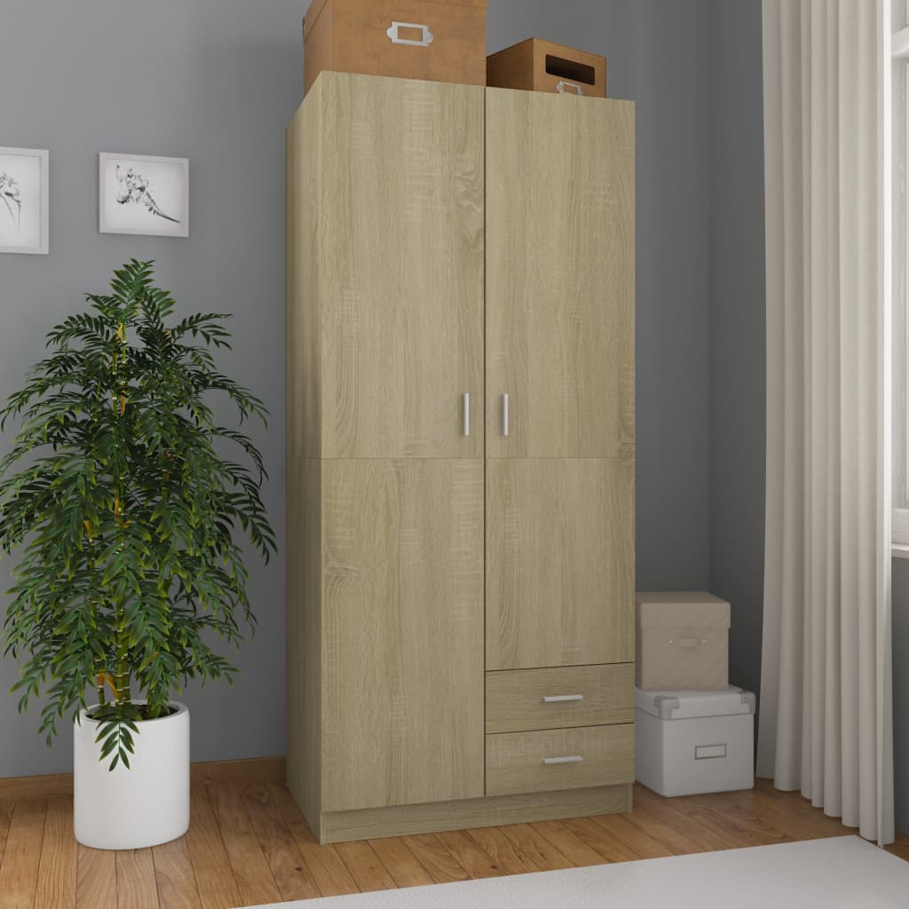 Garde-Robe 80X52X180 Cm Bois D'ingénierie
