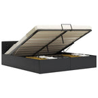 Cadre De Lit Avec Rangement Hydraulique Similicuir