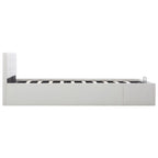 Cadre De Lit Avec Rangement Hydraulique Similicuir