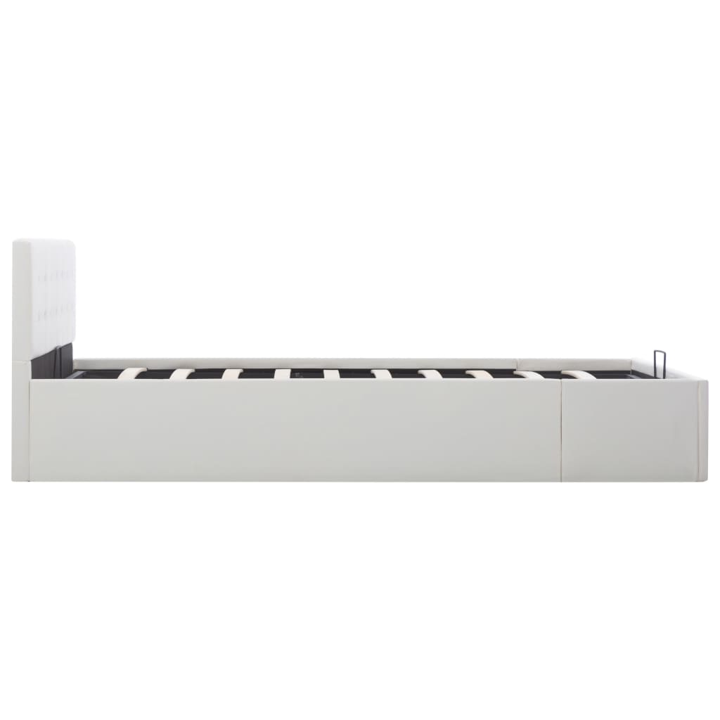 Cadre De Lit Avec Rangement Hydraulique Similicuir