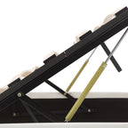 Cadre De Lit Avec Rangement Hydraulique Similicuir