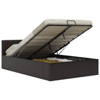 Cadre De Lit Avec Rangement Hydraulique Similicuir