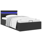 Cadre De Lit À Rangement Hydraulique Sans Matelas Avec Led
