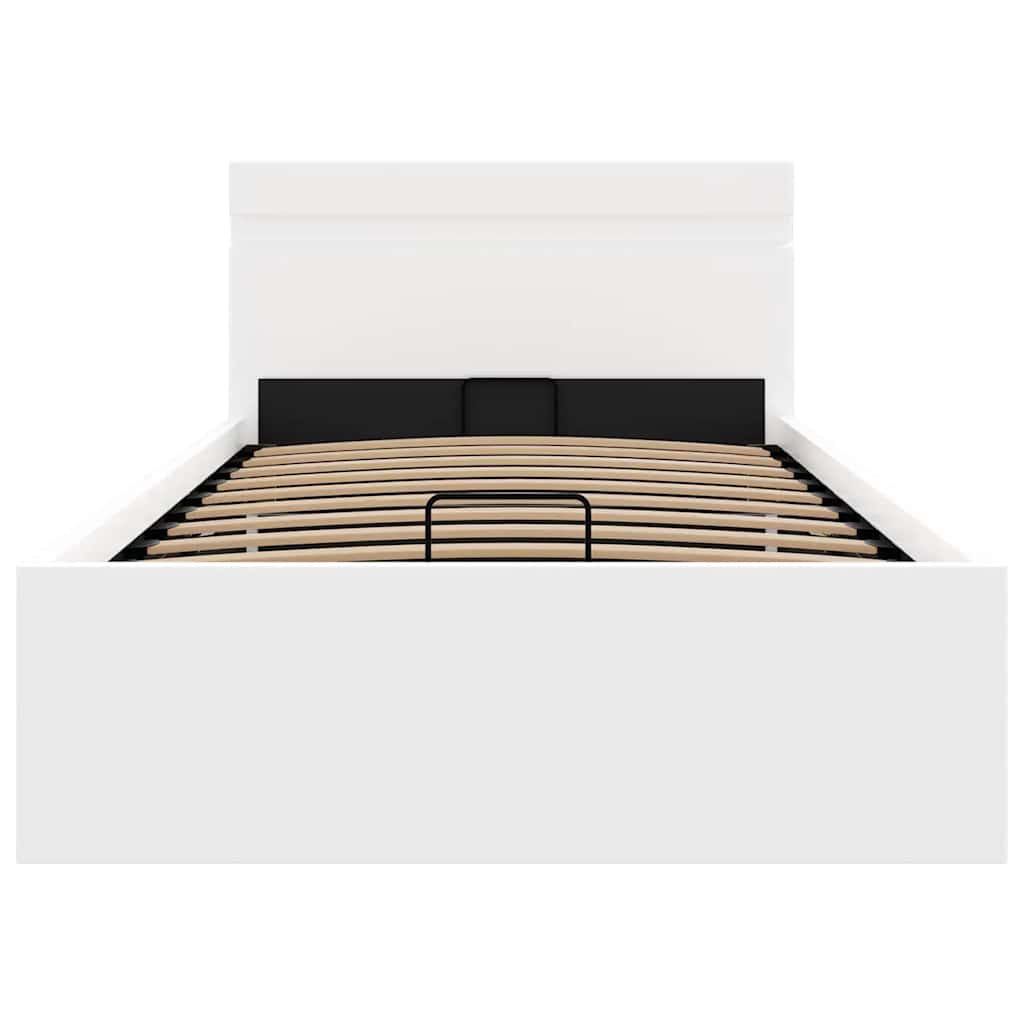 Cadre De Lit À Rangement Hydraulique Sans Matelas Avec Led