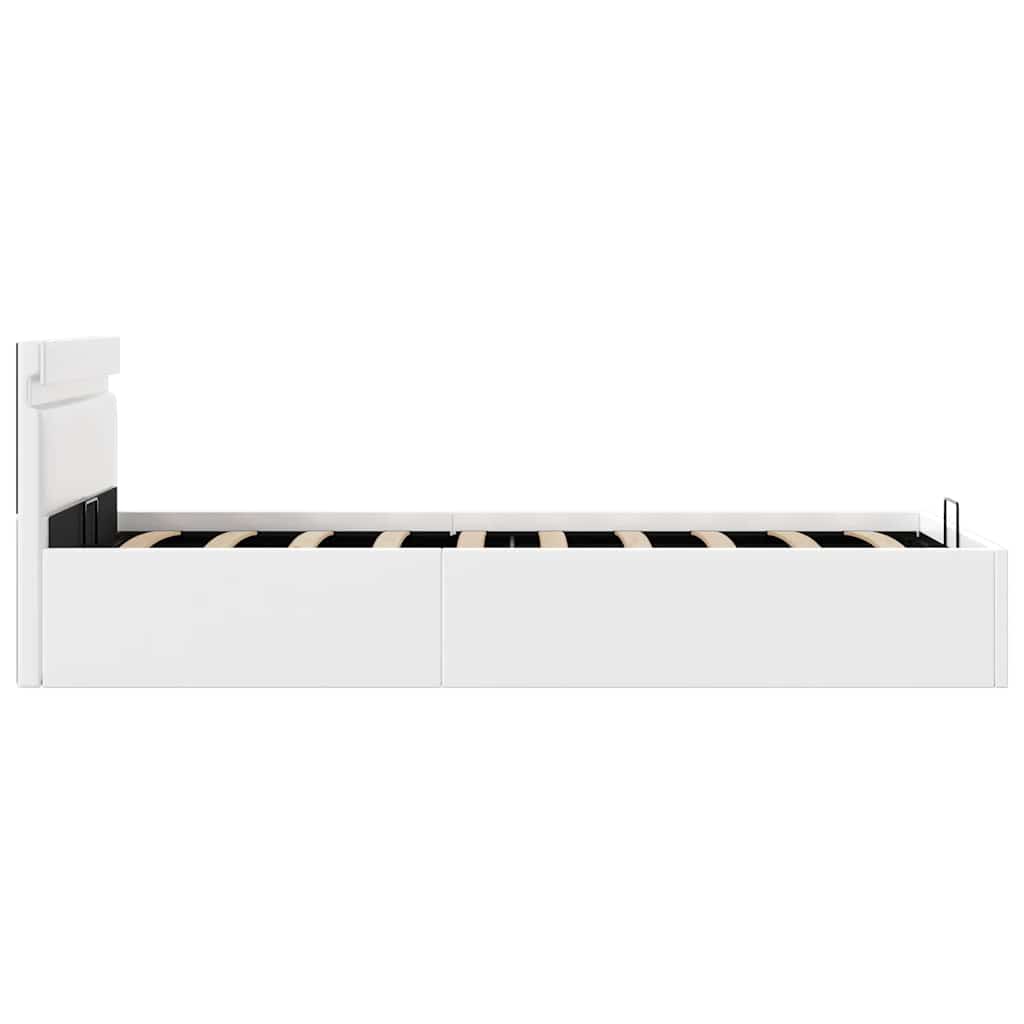 Cadre De Lit À Rangement Hydraulique Sans Matelas Avec Led