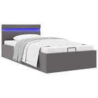 Cadre De Lit À Rangement Hydraulique Sans Matelas Avec Led