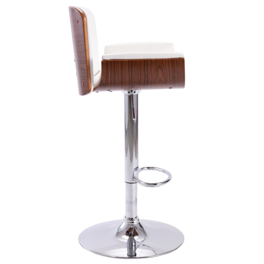 Tabouret De Bar Blanc Similicuir
