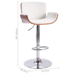 Tabouret De Bar Blanc Similicuir
