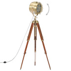 Lampadaire À Trépied Bois De Manguier Massif 165 Cm