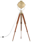 Lampadaire À Trépied Bois De Manguier Massif 165 Cm