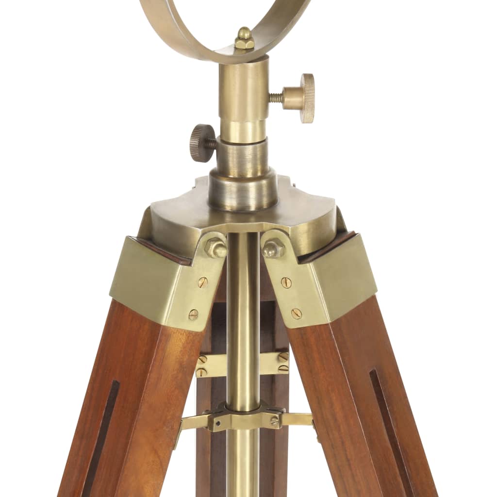 Lampadaire À Trépied Bois De Manguier Massif 165 Cm