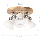 Plafonnier Industriel 25 W 42X27 Cm E27 Blanc