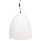 Lampe Suspendue Industrielle 25 W Rond 42 Cm E27 Blanc