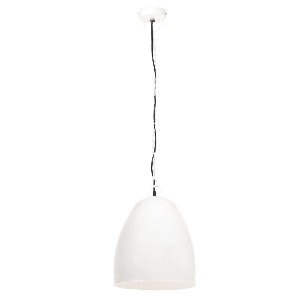 Lampe Suspendue Industrielle 25 W Rond 42 Cm E27 Blanc