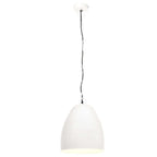 Lampe Suspendue Industrielle 25 W Rond 42 Cm E27 Blanc