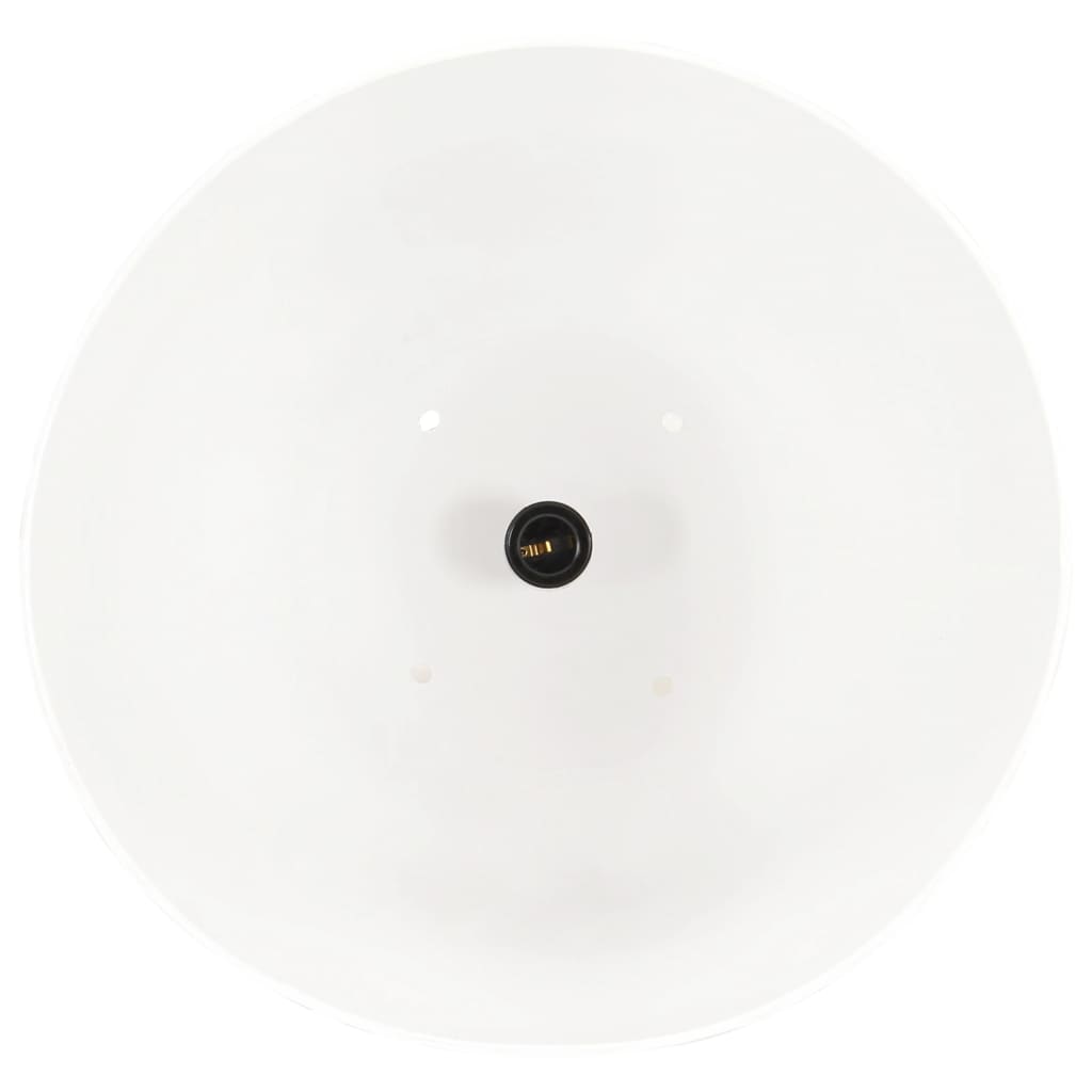 Lampe Suspendue Industrielle 25 W Rond 42 Cm E27 Blanc