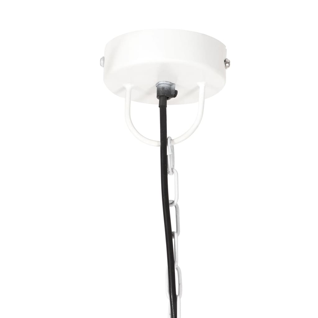 Lampe Suspendue Industrielle 25 W Rond 42 Cm E27 Blanc