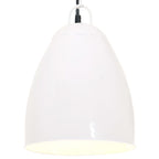 Lampe Suspendue Industrielle 25 W Rond 42 Cm E27 Blanc
