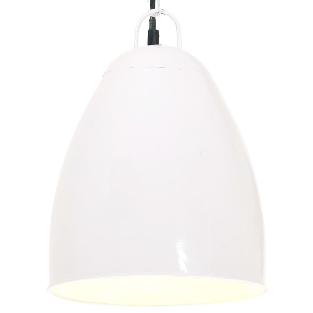 Lampe Suspendue Industrielle 25 W Rond 42 Cm E27 Blanc