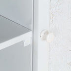 Meuble Tv Blanc 115X30X46 Cm Bois Massif De Manguier