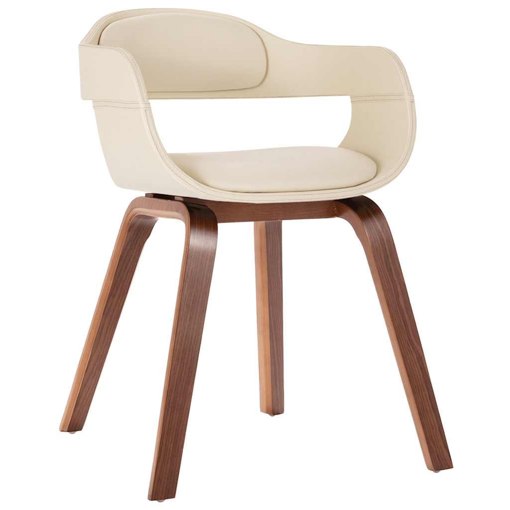 Chaise De Salle À Manger Bois Courbé Et Similicuir