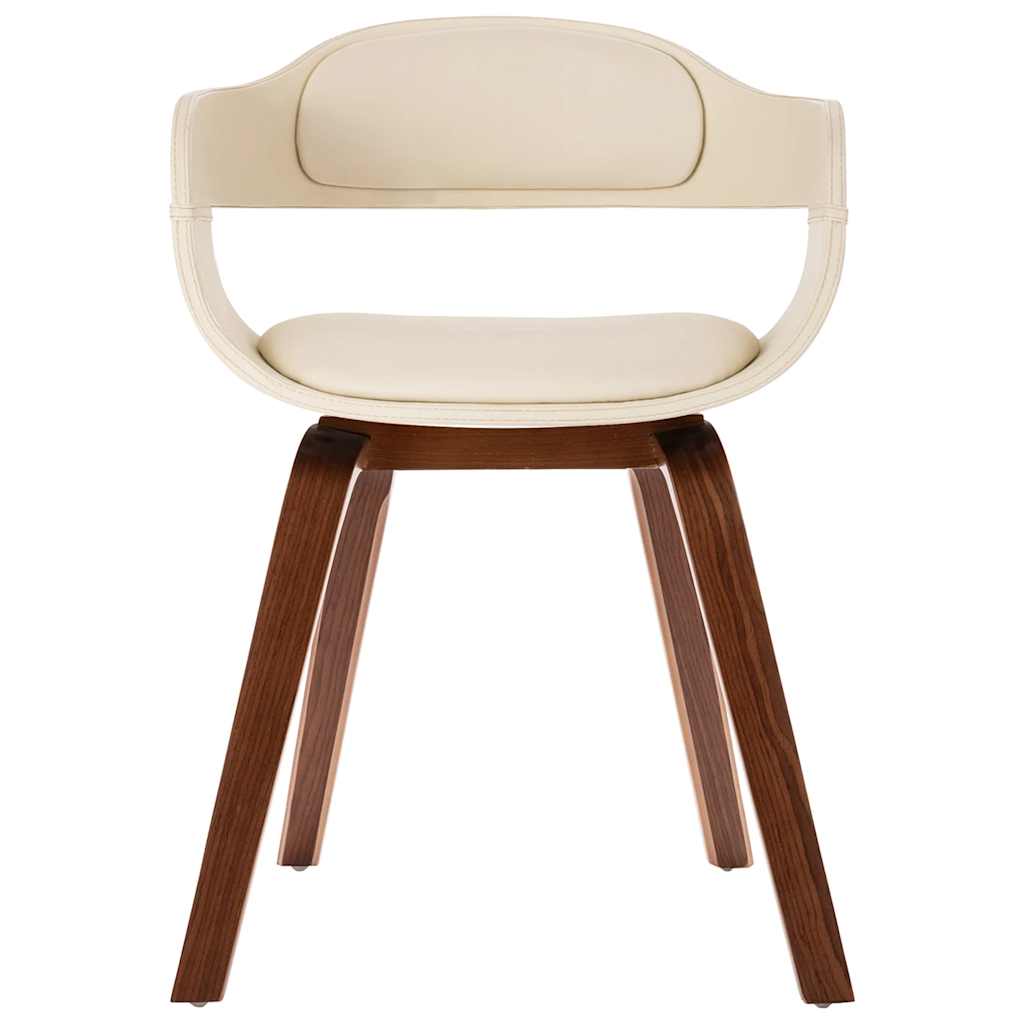 Chaise De Salle À Manger Bois Courbé Et Similicuir
