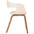 Chaise De Salle À Manger Bois Courbé Et Similicuir