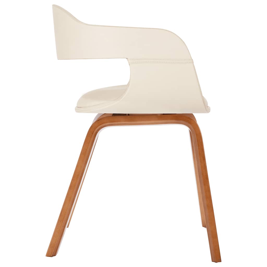 Chaise De Salle À Manger Bois Courbé Et Similicuir