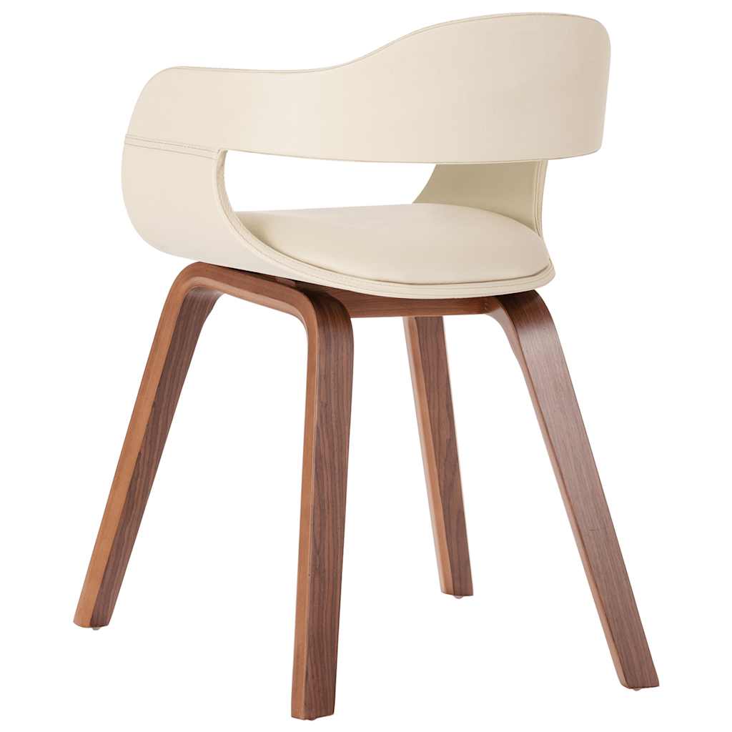 Chaise De Salle À Manger Bois Courbé Et Similicuir