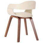 Chaise De Salle À Manger Bois Courbé Et Similicuir