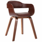 Chaise De Salle À Manger Bois Courbé Et Similicuir