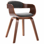 Chaise De Salle À Manger Bois Courbé Et Similicuir