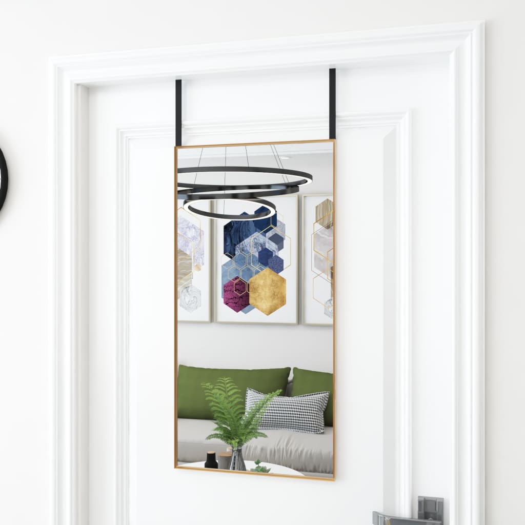 Miroir De Porte Verre Et Aluminium