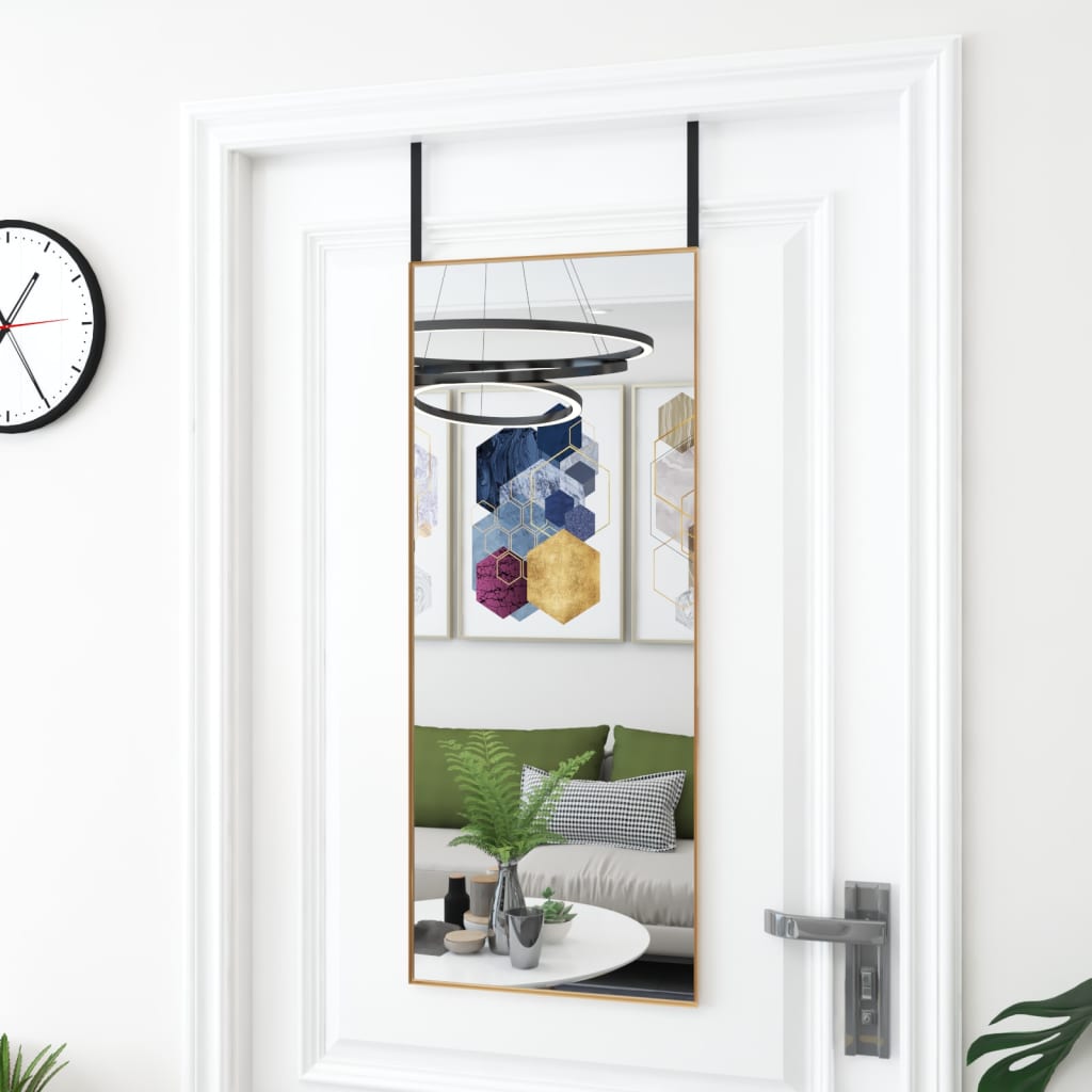Miroir De Porte Verre Et Aluminium