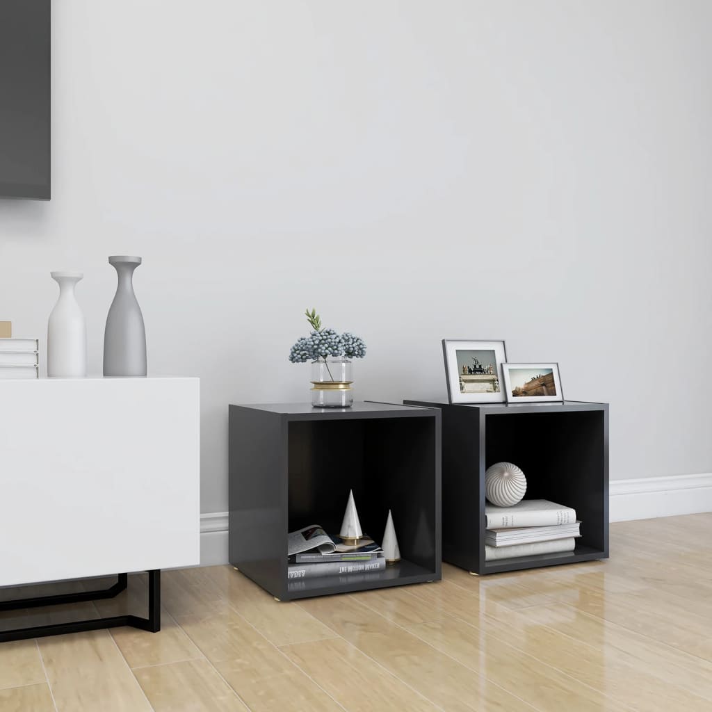 Meubles Tv 4 Pcs 37X35X37 Cm Bois D’ingénierie