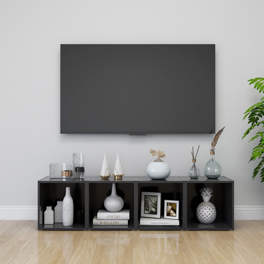 Meubles Tv 4 Pcs 37X35X37 Cm Bois D’ingénierie