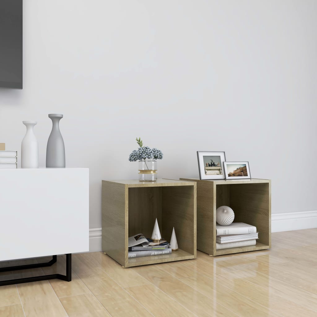 Meubles Tv 4 Pcs 37X35X37 Cm Bois D’ingénierie