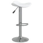 Tabouret De Bar Acier Chromé Et Cuir Artificiel