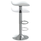 Tabouret De Bar Acier Chromé Et Cuir Artificiel