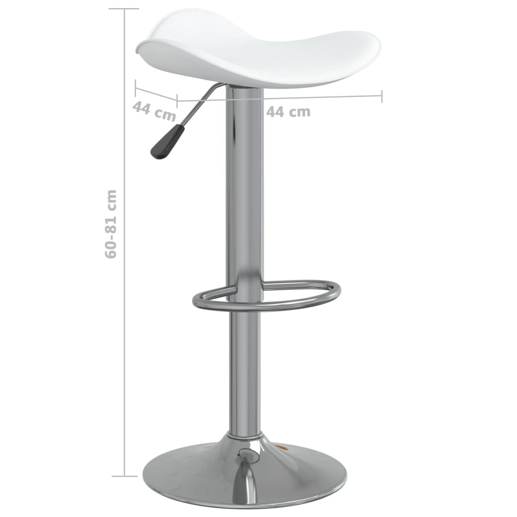 Tabouret De Bar Acier Chromé Et Cuir Artificiel