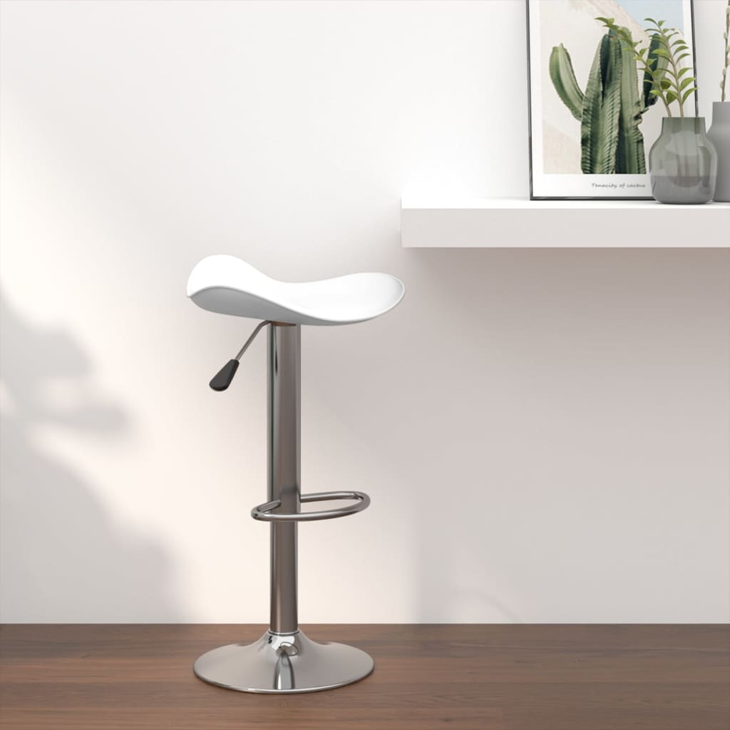 Tabouret De Bar Acier Chromé Et Cuir Artificiel