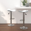 Tabouret De Bar Acier Chromé Et Cuir Artificiel