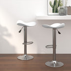 Tabouret De Bar Acier Chromé Et Cuir Artificiel